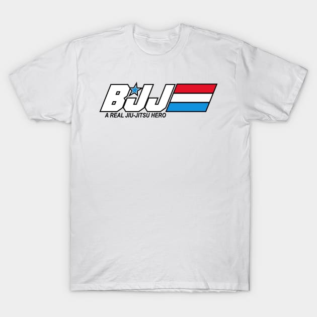 BJJ - A Real Jiu-Jitsu Hero (Brazilian Jiu-Jitsu) T-Shirt by fromherotozero